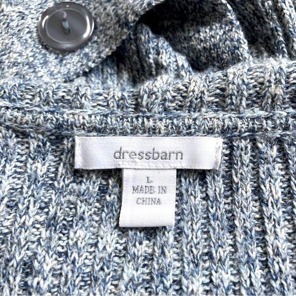 Hooded Hoodie Long Cardigan Sweater Pea Coat Button Down by Dress Barn Large - Picture 11 of 13